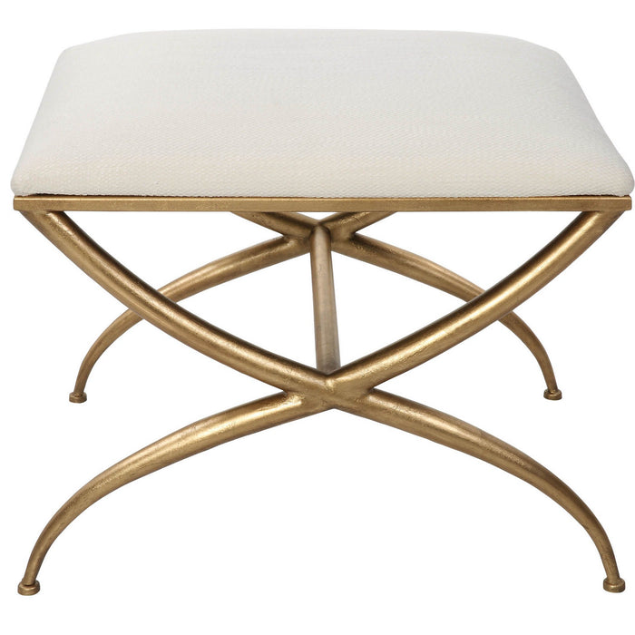 Uttermost 23677 Bench, Gold Leaf