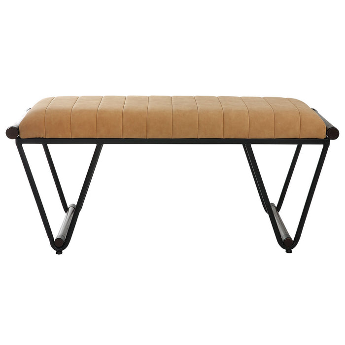 Uttermost 23679 Bench, Matte Black