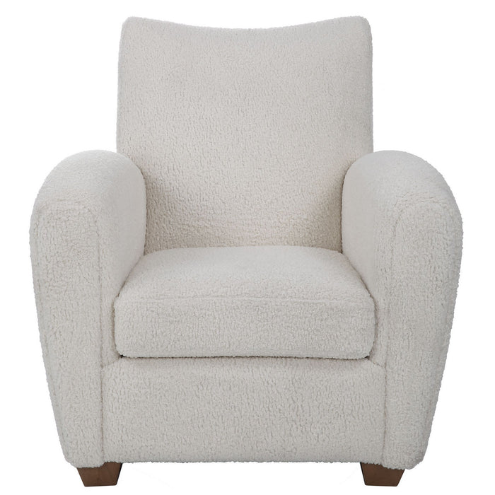 Uttermost 23682 Accent Chair, White
