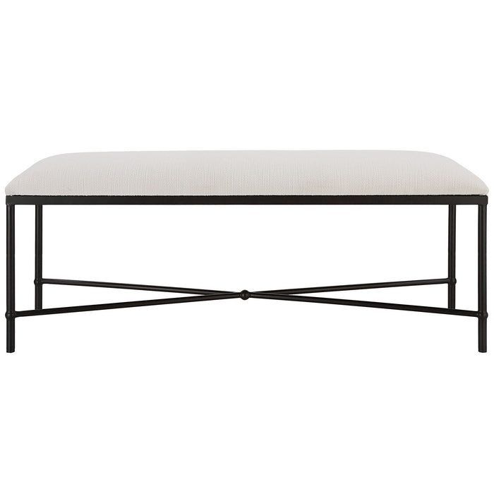 Uttermost 23688 Bench, Aged Black