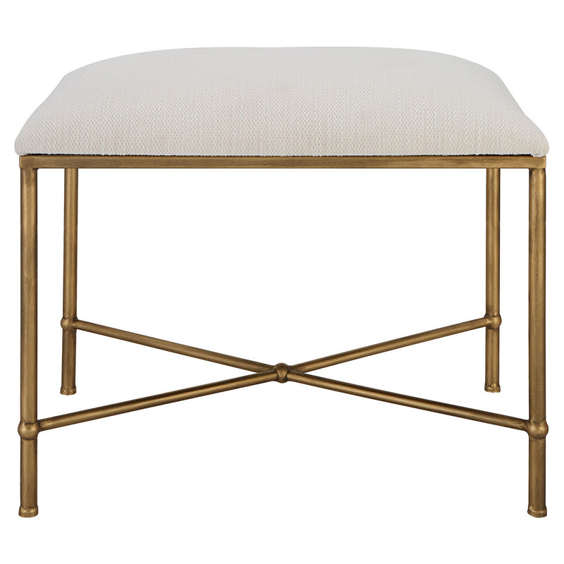 Uttermost 23689 Bench, Antique Gold
