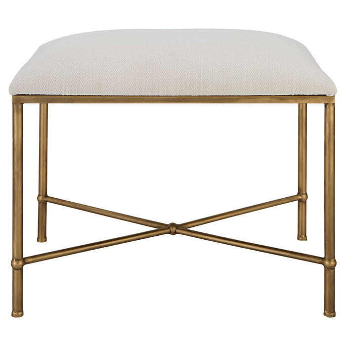 Uttermost 23689 Bench, Antique Gold