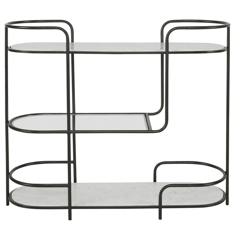 Uttermost 25174 Bar Console, Satin Black