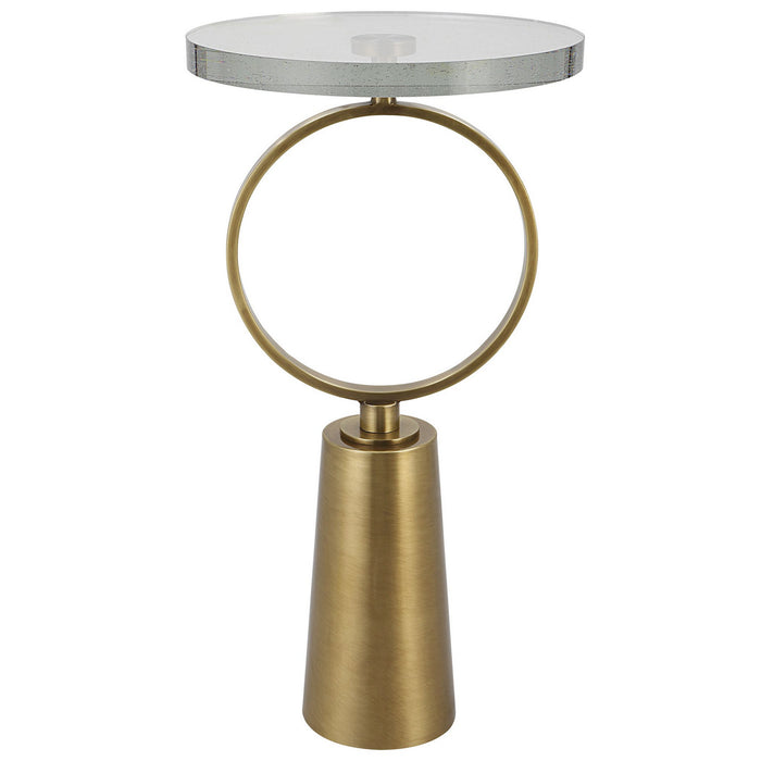Uttermost 25178 Accent Table, Antique Brass