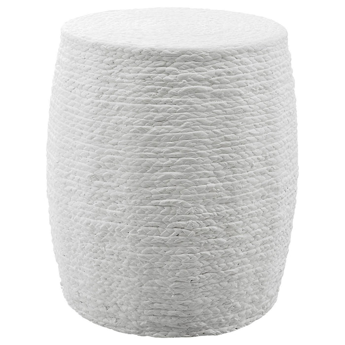 Uttermost 25188 Accent Stool, Braided Straw