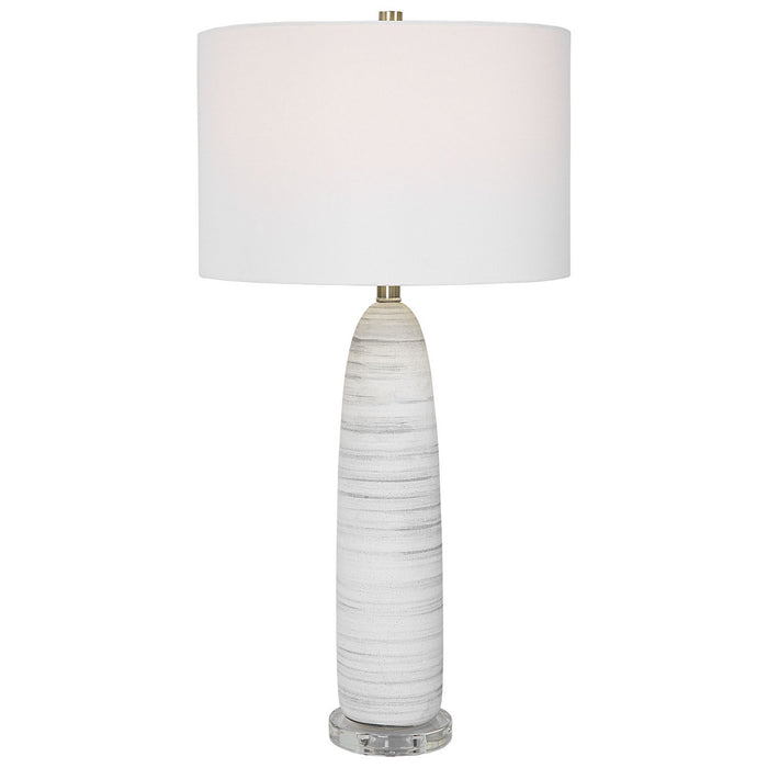 Uttermost 30004-1 One Light Table Lamp, Brushed Nickel