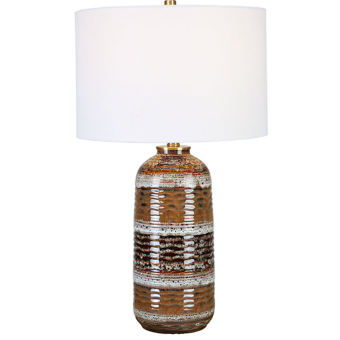 Uttermost 30005-1 One Light Table Lamp, Antique Brass