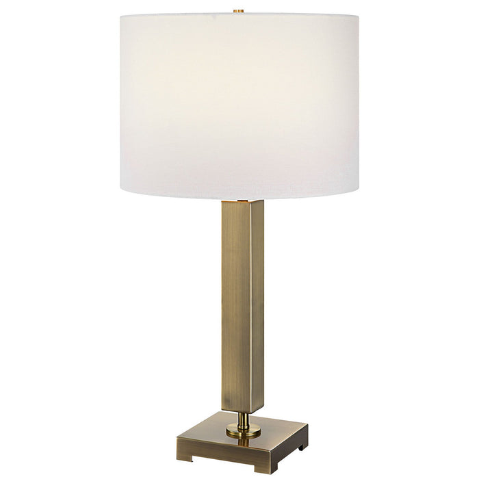 Uttermost 30014-1 One Light Table Lamp, Antique Brass