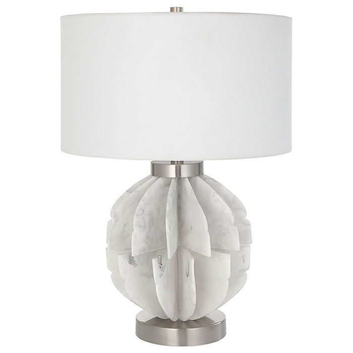 Uttermost 30015-1 One Light Table Lamp, Brushed Nickel