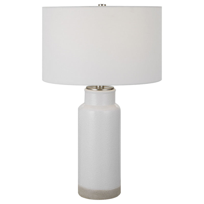Uttermost 30038 One Light Table Lamp, Brushed Nickel