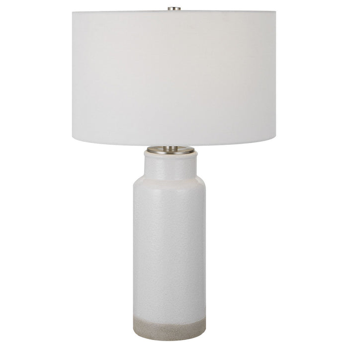 Uttermost 30038 One Light Table Lamp, Brushed Nickel