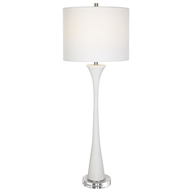 Uttermost 30040 One Light Buffet Lamp, Brushed Nickel