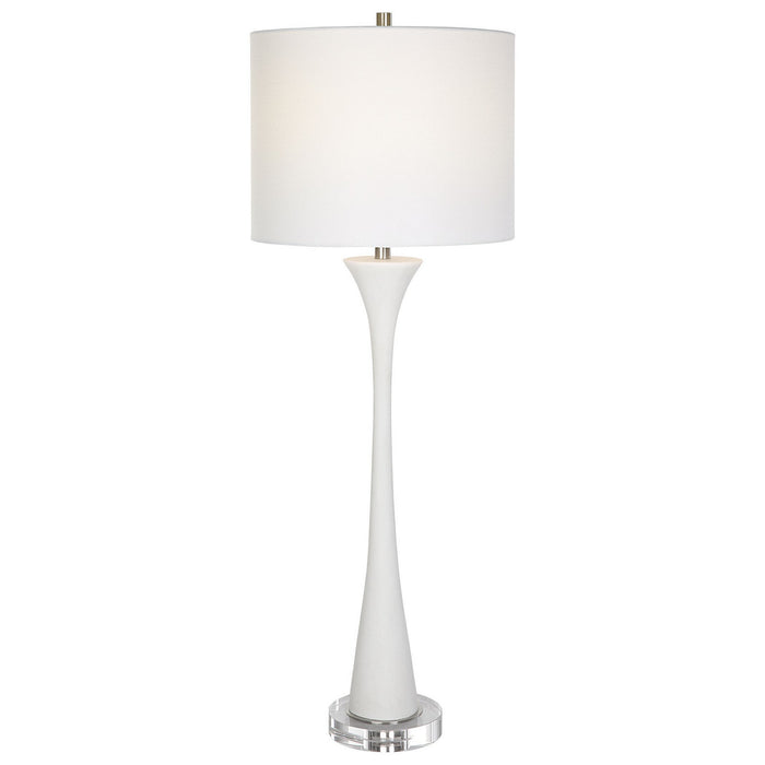 Uttermost 30040 One Light Buffet Lamp, Brushed Nickel
