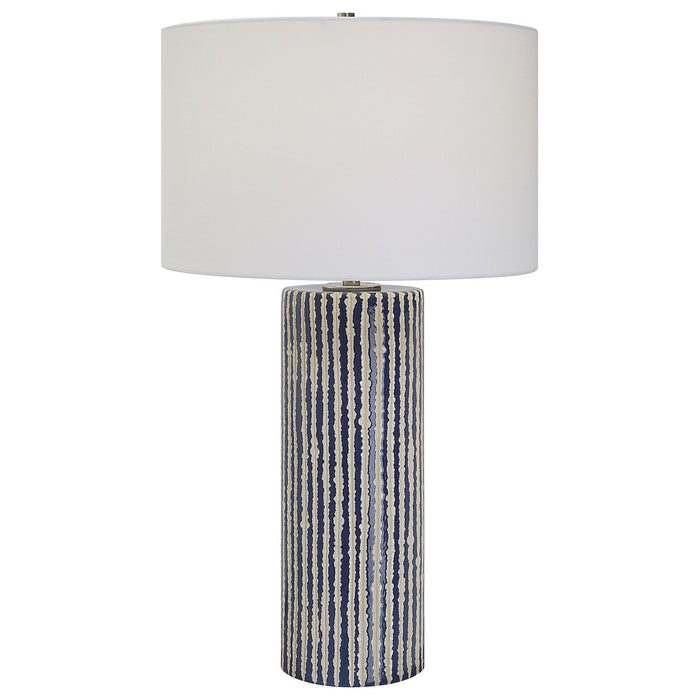 Uttermost 30067 One Light Table Lamp, Brushed Nickel