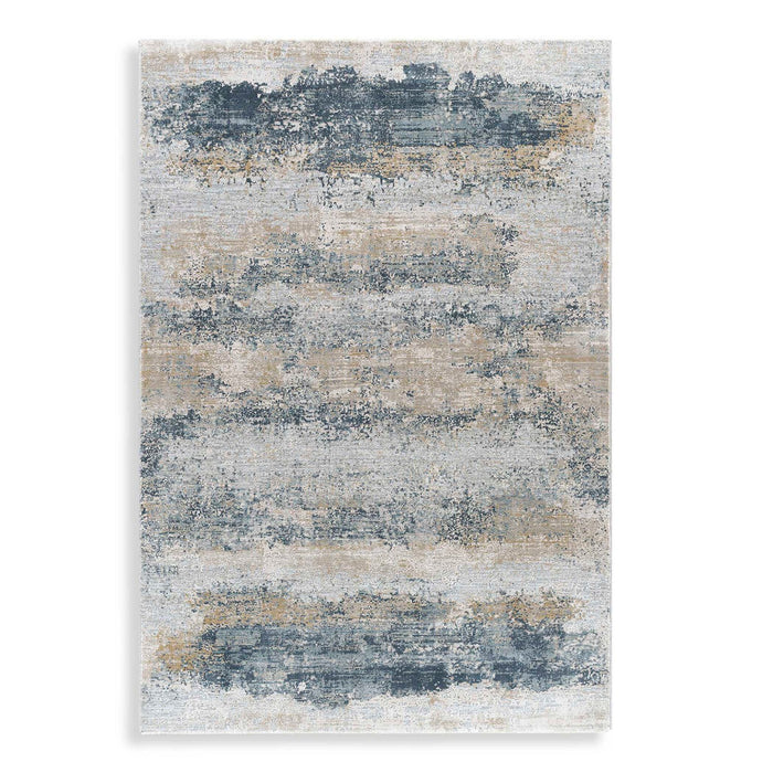 Uttermost 71507-5 Rug, Sage, Taupe, Light Gray, White, Pale Blue, Olive, Navy, Teal