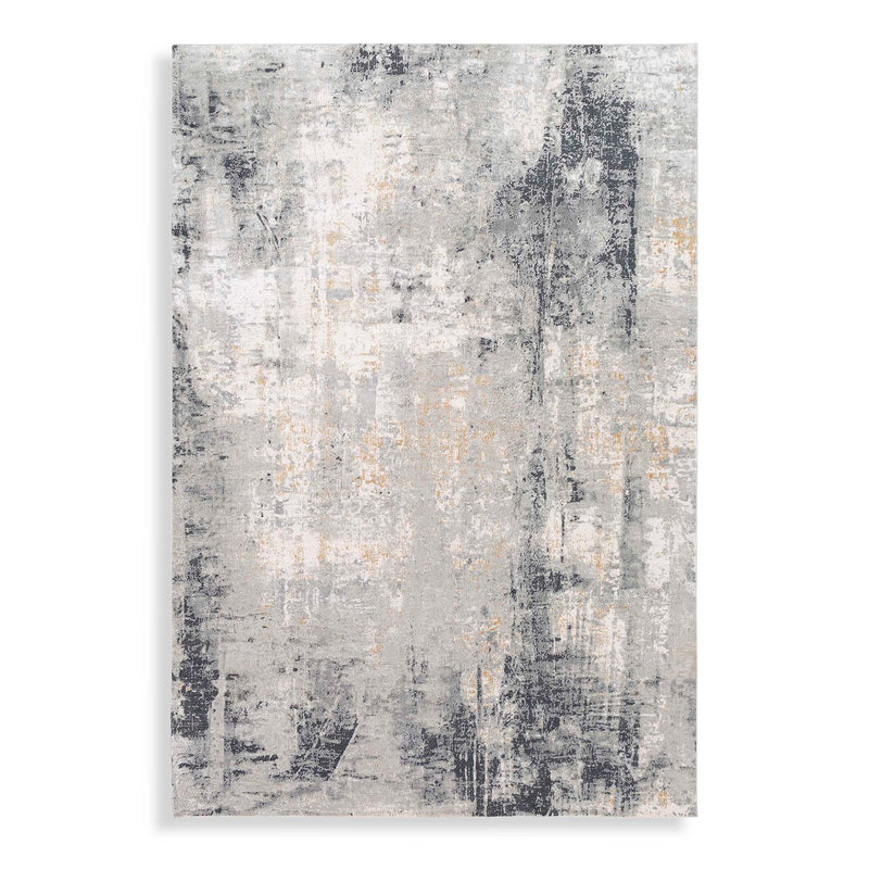Uttermost 71511-8 Rug, Light Gray, Mustard, Off-White, Charcoal, Gray
