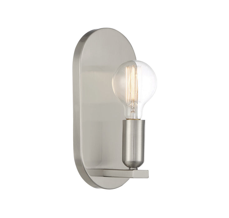 Meridian M90059BN One Light Wall Sconce, Brushed Nickel