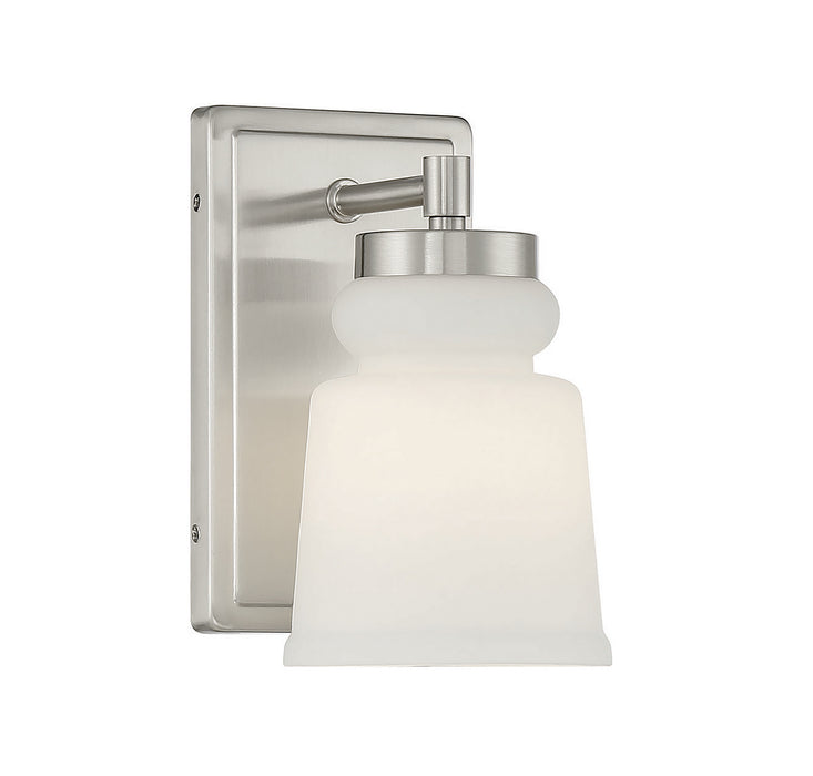 Meridian M90073BN One Light Wall Sconce, Brushed Nickel