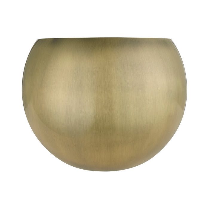 Livex Lighting 40802-01 One Light Wall Sconce, Antique Brass
