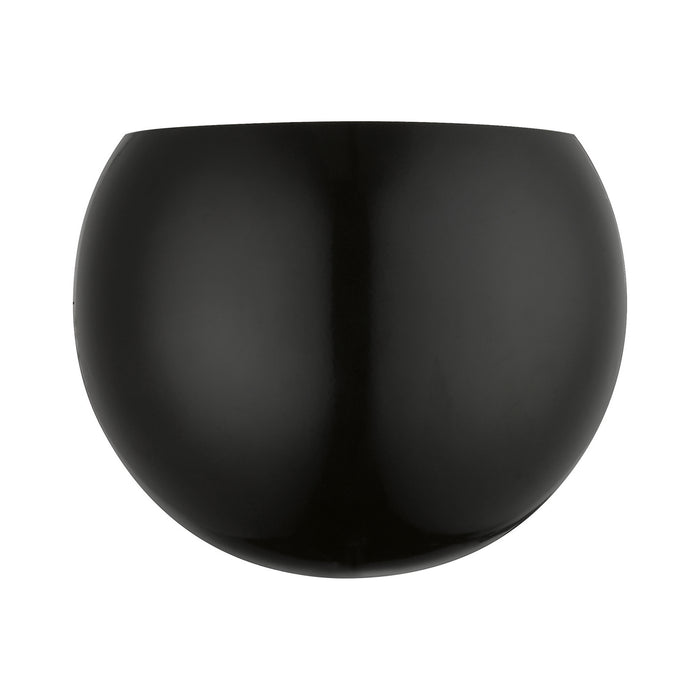 Livex Lighting 40802-68 One Light Wall Sconce, Shiny Black