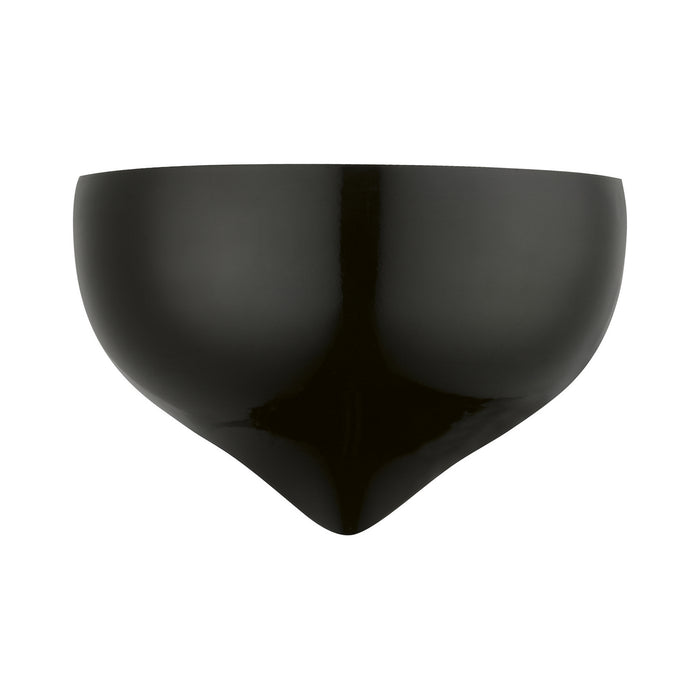 Livex Lighting 40987-68 One Light Wall Sconce, Shiny Black