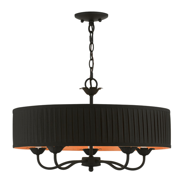 Livex Lighting 41865-04 Five Light Pendant, Black