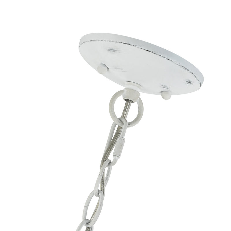 Livex Lighting 42903-60 Three Light Chandelier, Antique White w/ Antique Brasss