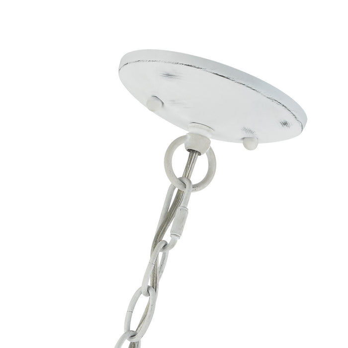 Livex Lighting 42903-60 Three Light Chandelier, Antique White w/ Antique Brasss