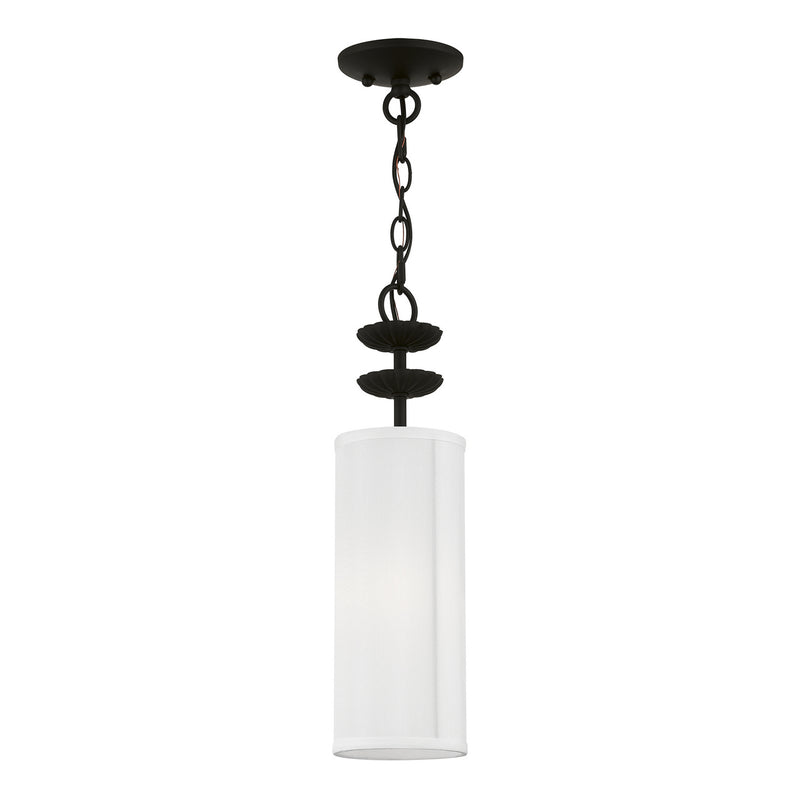 Livex Lighting 42981-04 One Light Mini Pendant, Black