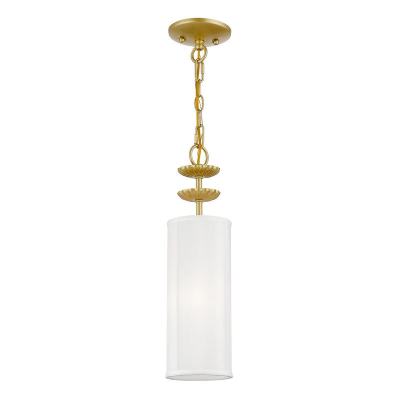 Livex Lighting 42981-33 One Light Mini Pendant, Soft Gold