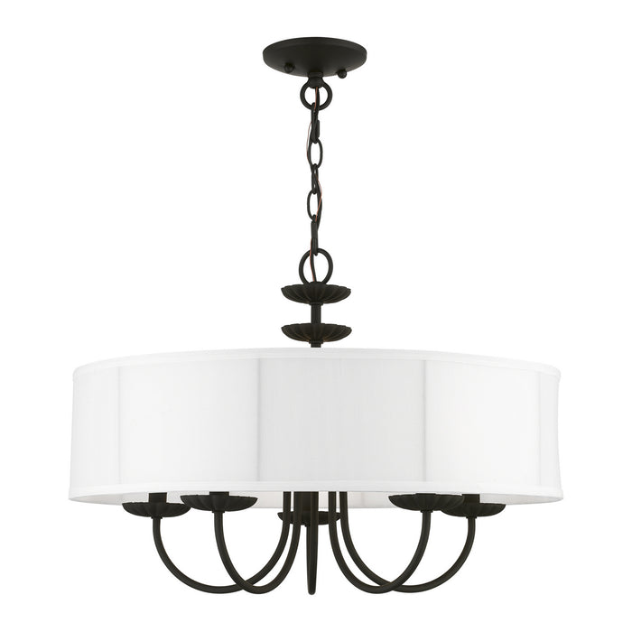 Livex Lighting 42985-04 Five Light Pendant, Black