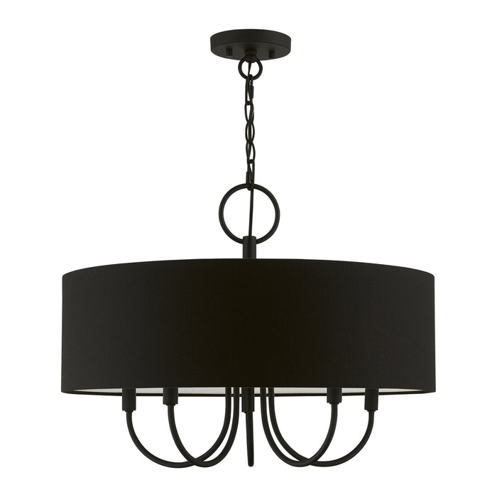 Livex Lighting 43445-04 Five Light Pendant, Black