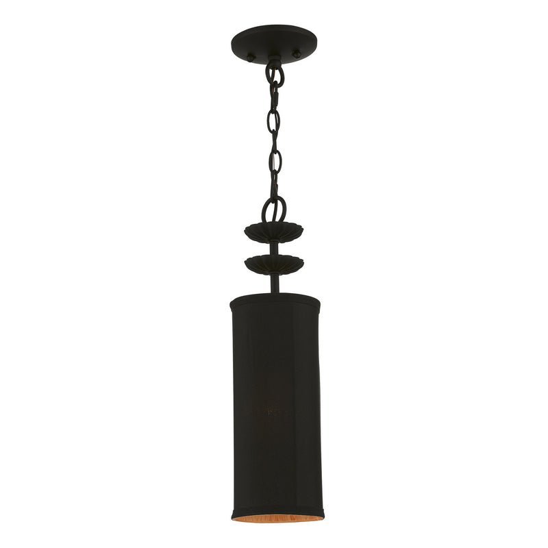 Livex Lighting 45121-04 One Light Mini Pendant, Black
