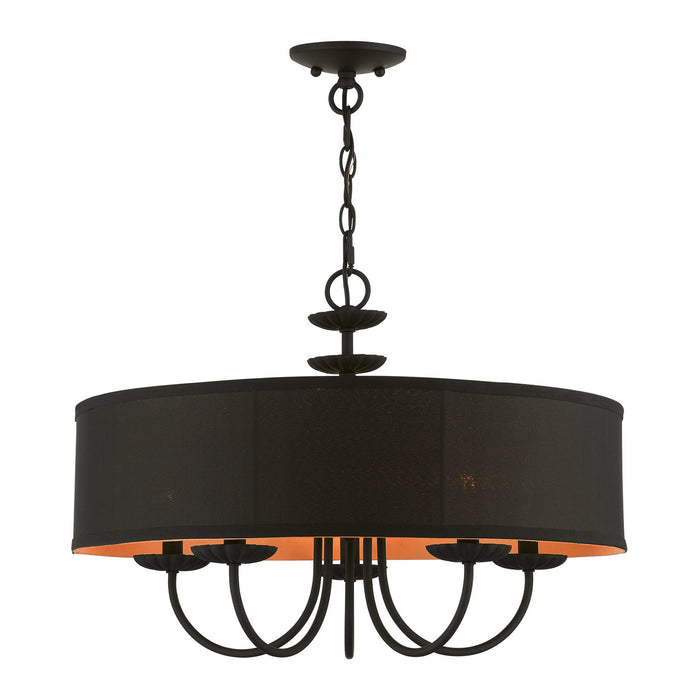 Livex Lighting 45125-04 Five Light Pendant, Black