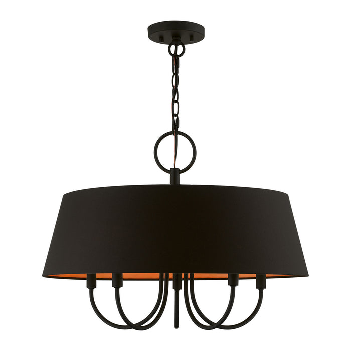 Livex Lighting 51355-04 Five Light Pendant, Black