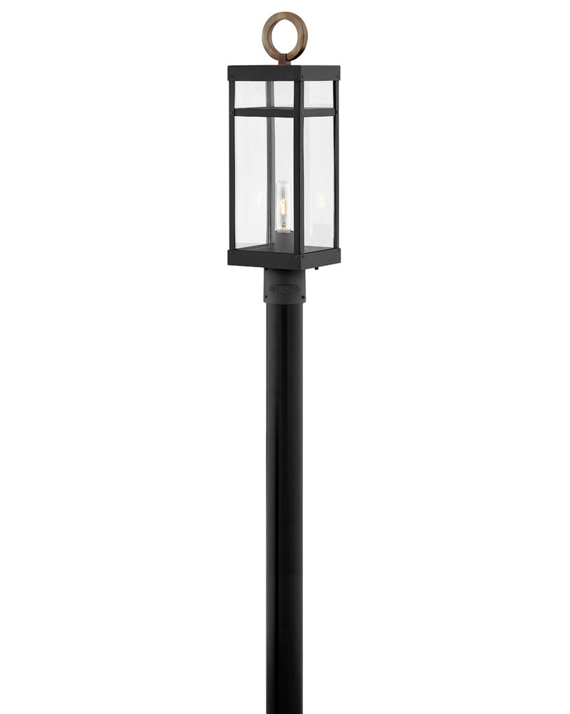 Hinkley 2801BK-LL LED Post Top or Pier Mount Lantern, Black