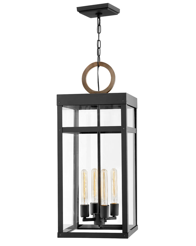 Hinkley 2808BK-LL LED Hanging Lantern, Black