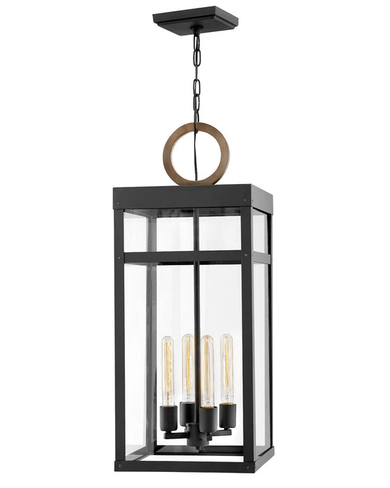 Hinkley 2808BK-LL LED Hanging Lantern, Black