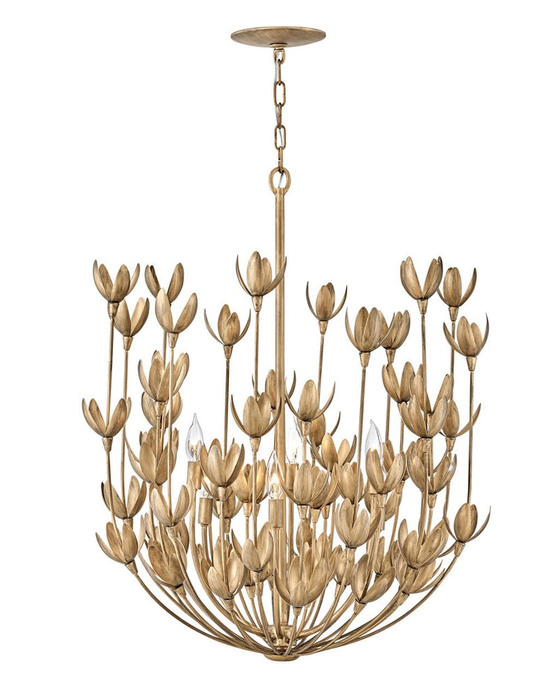 Hinkley 30016BNG LED Chandelier, Burnished Gold