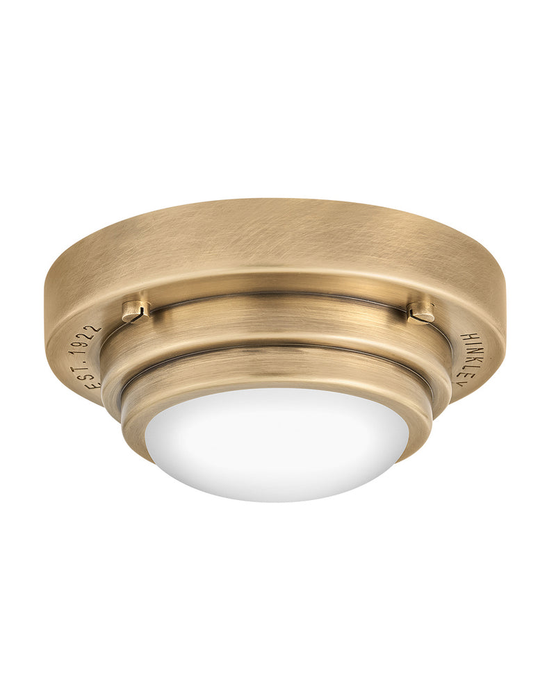 Hinkley 32703HB LED Flush Mount/Wall Sconce, Heritage Brass
