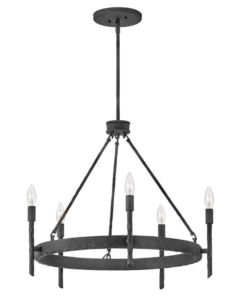 Hinkley 3675FE LED Pendant, Forged Iron