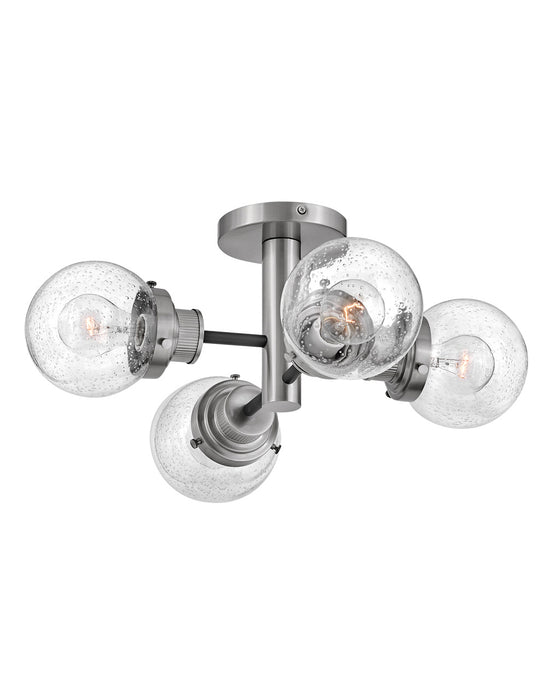 Hinkley 40693BK-BN LED Semi-Flush Mount, Black