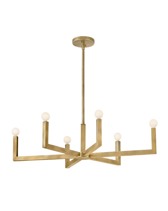 Hinkley 45048HB LED Linear Pendant, Heritage Brass