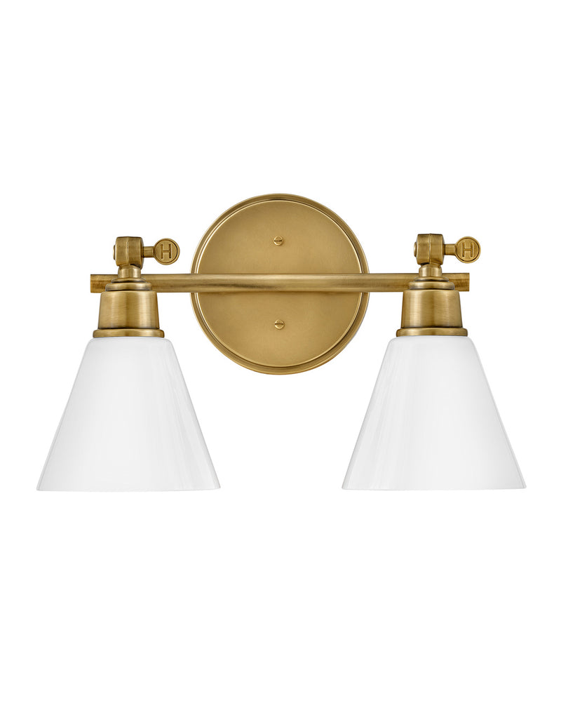 Hinkley 51182HB LED Vanity, Heritage Brass