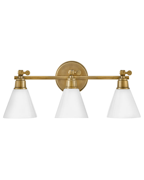 Hinkley 51183HB LED Vanity, Heritage Brass