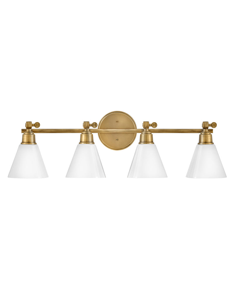 Hinkley 51184HB LED Vanity, Heritage Brass
