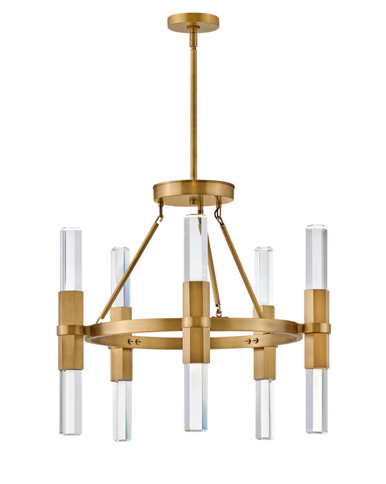 Fredrick Ramond FR30604HBR LED Chandelier, Heritage Brass