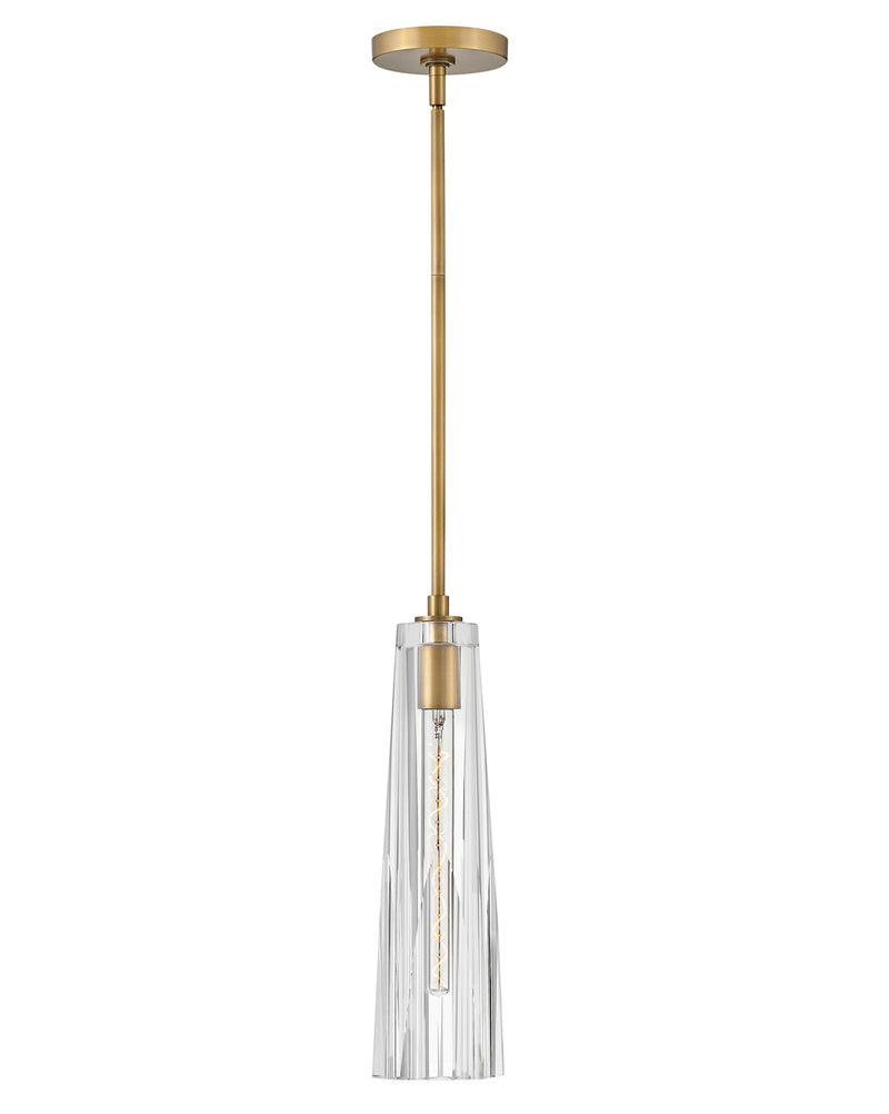 Fredrick Ramond FR31107HBR-CL LED Pendant, Heritage Brass