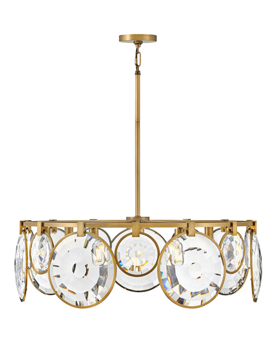 Fredrick Ramond FR31265HBR LED Pendant, Heritage Brass
