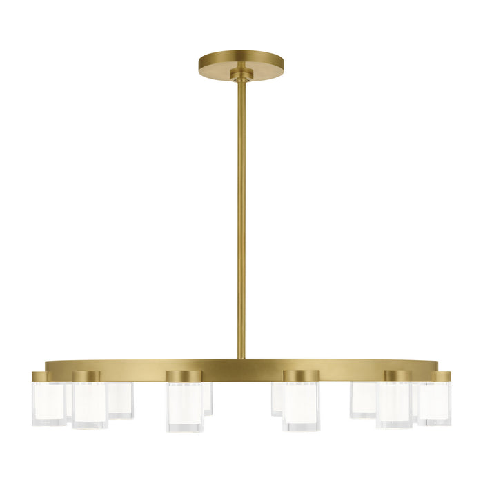 Visual Comfort Modern 700ESF32NB-LED927 LED Chandelier, Natural Brass
